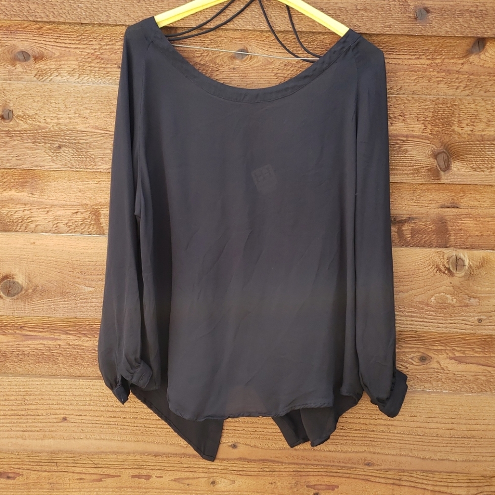 Haute Hippie, Small, Sheer Black